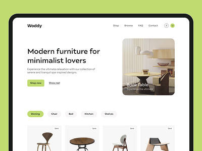 Interior Website Landing Page app cloth ecommerce fashion furniture homepage interior ios landing design landingpage landingpagedesign management trendy ui web page web site web site design web ui webdesign weblanding