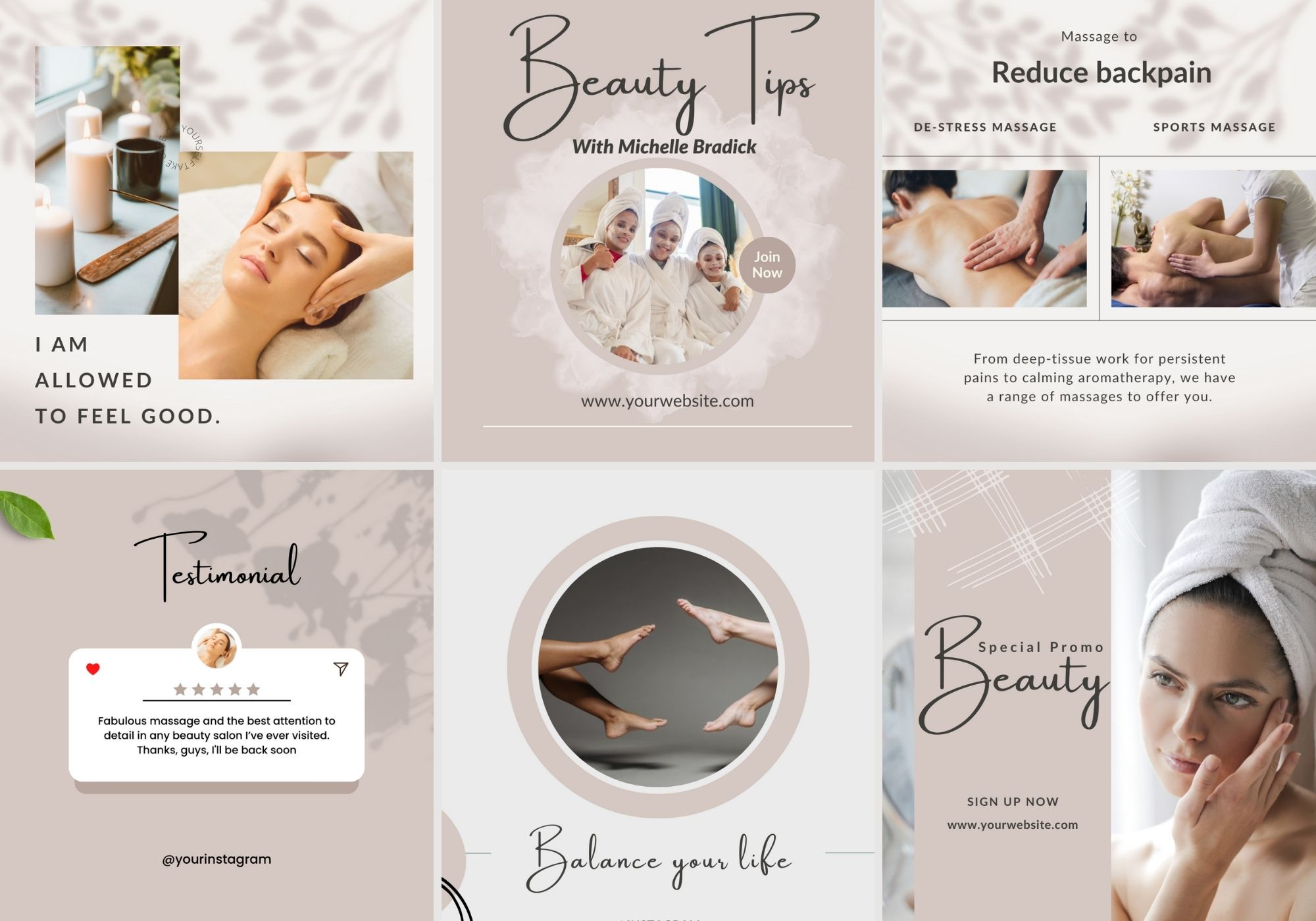 Skincare Canva templates by Talipic Designs on Dribbble