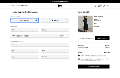 Credit Card Checkout app chekout dailyui design design interface ecommerce figma form ui