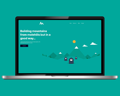 We're LIVE! branding building design graphic design illustration molehills mountains typography ui ux vector