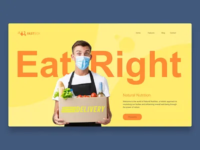 Fast Box UI clean landing ui webdesign