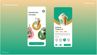 Starbucks App Concept branding design graphic design illustration ui