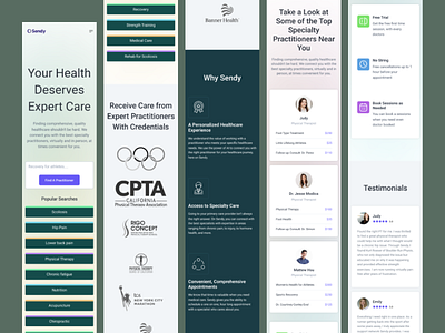 Fitness Health Responsive Website Design care colors design dribbble shot expert care fitness gradient green header design health interface design medical nutritions physical therapy responsive responsiveness sections ui website website design