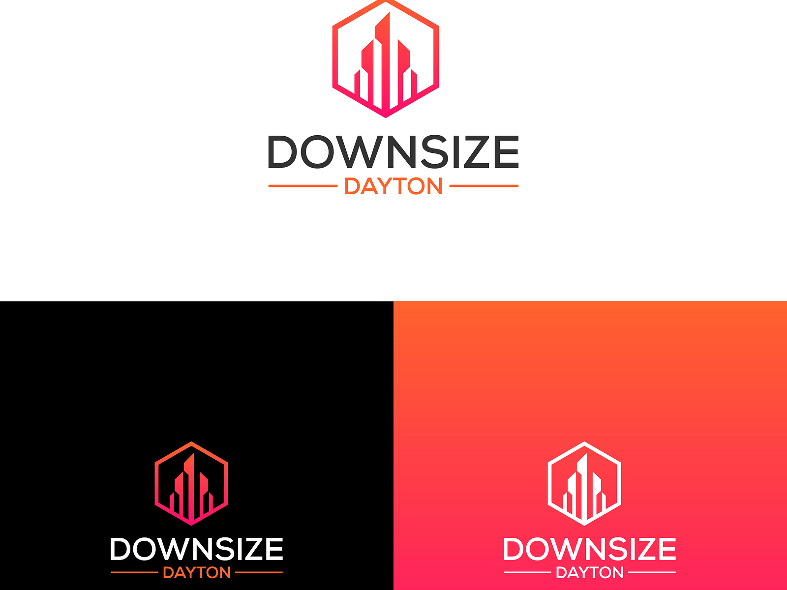 Downsize Dayton Logo Design By Md Alif Shaikh On Dribbble