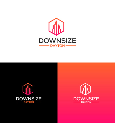 Downsize Dayton Logo Design brand identity brand logo branding business design graphic design illustration logo minimalistic modern logo
