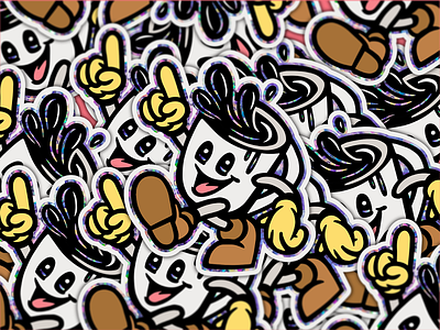 Sparkle Sludge character coffee coffee mug mascot mug sparkle sticker sticker mule