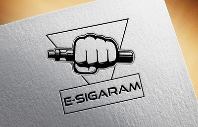 E-Sigaram Logo design For E Cigarette Company(Used) branding cigarette graphic design illustrator logo photosho