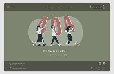 Error 404 design illustration ui ux vector