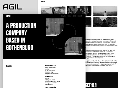 Agil - Framer Template agency black and white business bw framer home page homepage landing landing page minimal portfolio template web design