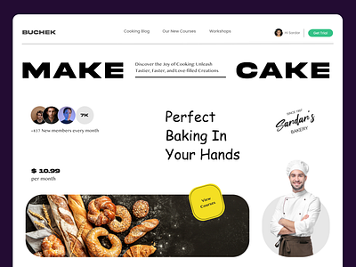 Baking website UI Design branding design app designs front page icon design illustration ix login page page ui userexperience userinterface ux web