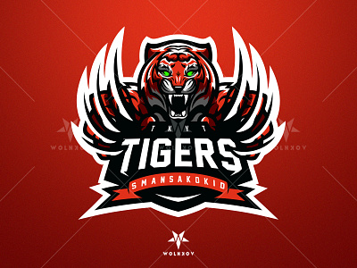 TKYT Tigers Mascot Logo ai design game gaming graphic design icon illustration illustrator logo logodesign mascot mascotlogo sport sports tiger tigerlogo vector youtube