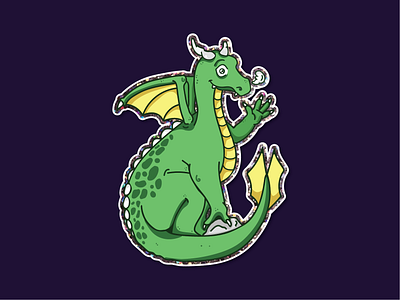 Sparkle Dragon illustration