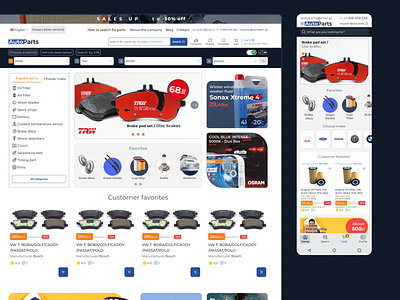 Revamped Auto Parts Store Design app autoparts b2b card cars design graphic design research store ui ux web website webstore