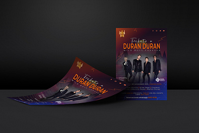 Tributo a Duran Duran: Wild Boys Forever design flyer design friday night flyer graphic design illustration party flyer photoshop