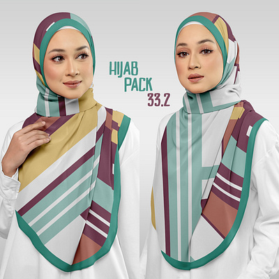 Hijab Mockup Pack 33.2 apparel clothes design esarp fabric fashion female girl hijab mockup model muslim photosho psd sal scarf shawl template textile woman