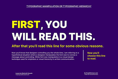 Typographic Manipulation design landing page ui ux web design website design