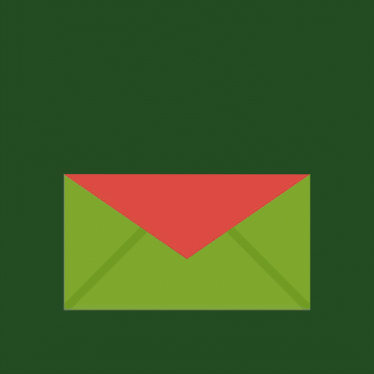 Letter (in)to Santa animation design illustration