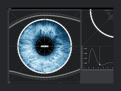 Orb by WorldCoin 1 — Early Design Exploration, Web & App Design artwork concept drawing eye graph illustration iris medical metric neu neubau pupil retina retinal scale scan technical ui
