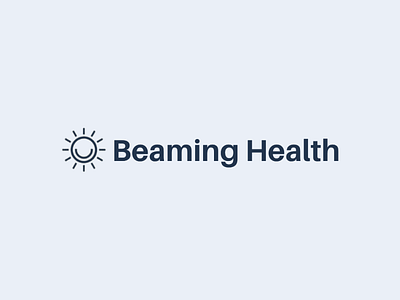 Beaming Health Logo branding concept illustration logo