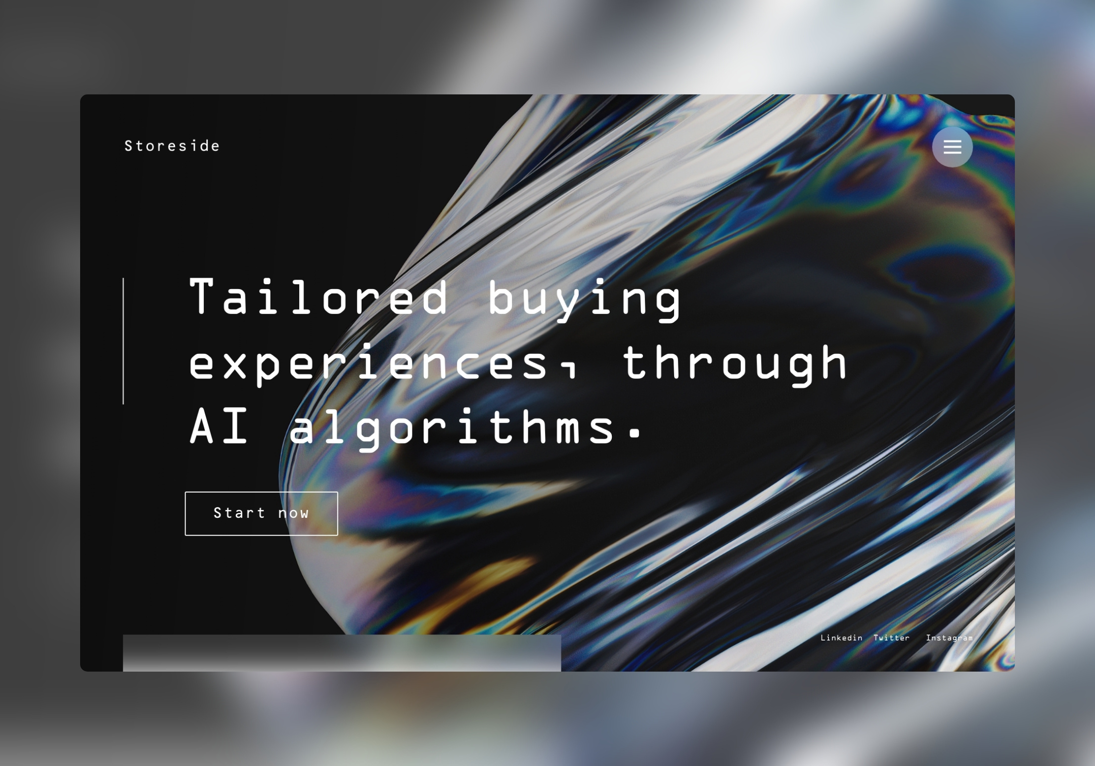 Storeside - AI conversion tool ai website branding design graphic design hero section herosection landingpage ui webdesign website