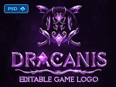 [DOWNL] Fantasy Game Logo Template - Dracanis fantasy game logo l2 lineage2 logo psd logo template logo text effect metin2 mmorpg mu online