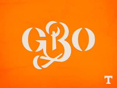 GBO🍊 design gbo knoxville lettering orange tennessee tn type typography