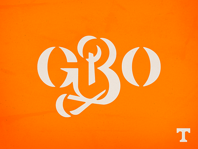 GBO🍊 design gbo knoxville lettering orange tennessee tn type typography