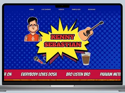28/90 | Website for a Comedian design graphic design landing page motion graphics prototype ui ux website website design
