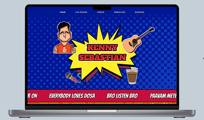 28/90 | Website for a Comedian design graphic design landing page motion graphics prototype ui ux website website design