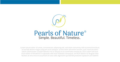 Pearls of Nature Skincare Logo adobe illustrator branding graphic design illustration logo logo design natural skincare