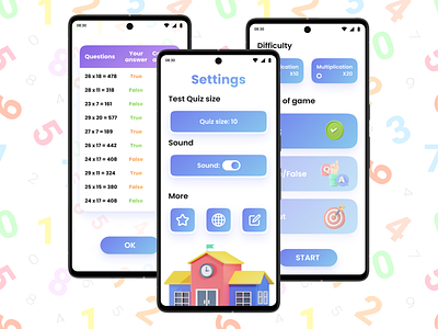 Table Learning - Math Kids Android Application android app android application app application for kids design etnocode ios ios application kids education math math app math application math kids memory app mobile app mobile application ui ux