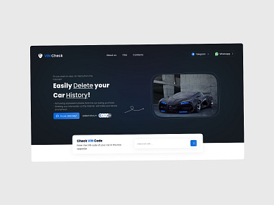 UI/UX design for a website in the field of checking car VIN code design figma graphic design product design ui ui design ui ux uidesign uiux ux ux design ux ui uxui xd