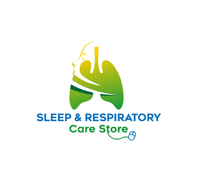 Sleep & Respiratory Care Store Logo branding design graphic design illustration vector