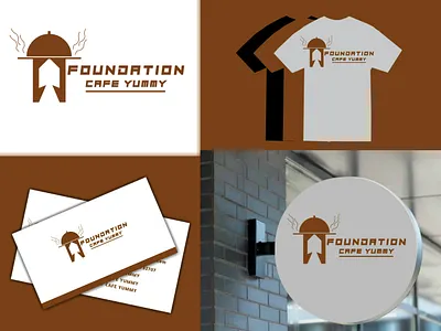 Foundation cafe logo design logo logo design logos