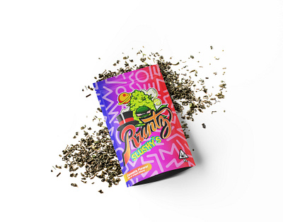 Weed Bags for Runtz branding cannabis design graphic design illustration logo mylar bags vector weed bags