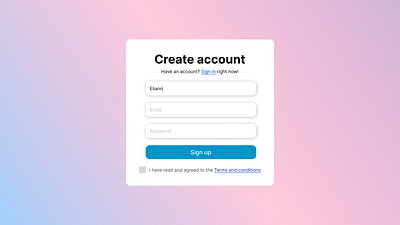 Sign Up - First Registration Page account app application challenge create create account dailyui design graphic design page register registration sign sign up ui up