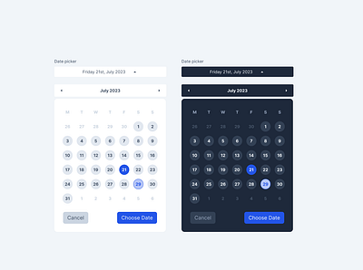 Date Picker (Daily UI Challenge Day 80) daily ui daily ui dailyui design ui uiux ux