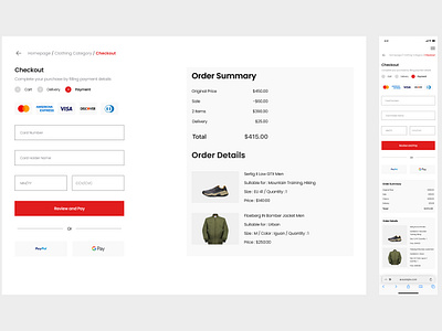 Daily UI #02/ Credit Card Chekout checkout checkout form checkoutui clothing brand credit card dailyui e commerce ecommerce mobile design online shop purchase responsive design shop ui uichallange uiux web web design