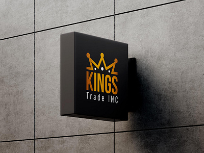 Kings Trace INC brand branding clean logo crown logo design graphic design logo logo design minimalist modern