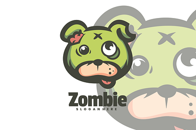 Zombie animal branding cute mascot design graphic design illustration logo ui vector