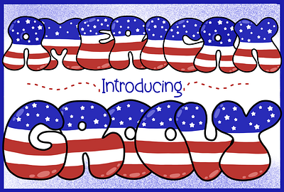 American groovy a z and number american groovy colorful fonts groovy fonts
