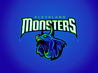 Cleveland Monsters branding design graphic design hockey illustration illustrator logo monsters sea monster sports logo vector