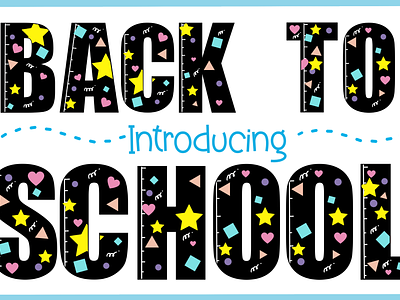 Back to school a z a z and number back to school branding colorful cute design fonts graphic design illustration logo