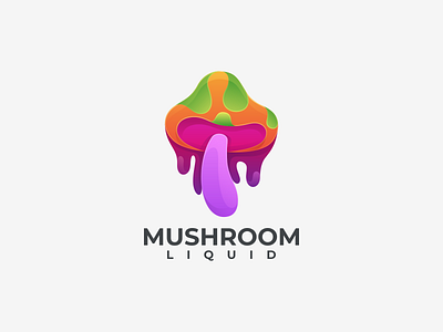 MUSHROOM LIQUID branding design icon logo mushroom coloring mushroom design graphic mushroom liquid mushroom logo