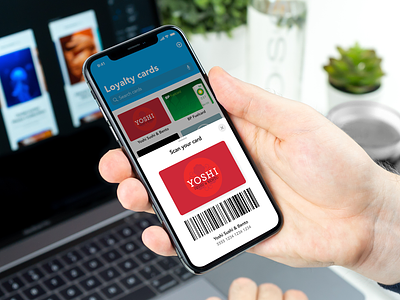 Loyalty Card Barcode Scan app barcode coupons loyalty card payment points redeem scan shopping ui ux