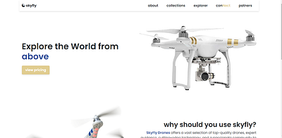 My Fictional Drone website branding css design frontend graphic design homescreen ui html js ui web dev