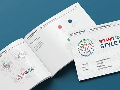 West Seattle Bike Dad Brand Guide adobe adobe illustrator adobeillustrator bike brand design branding colorful design graphic design guide book guidebook illustration illustrator logo logomark real estate realtor style guide transit vector
