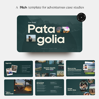 A Case Study Template - Pitch x Dribbble animation branding camping deck design display graphic design interaction layout minimal modern pitch playoff template type ui web