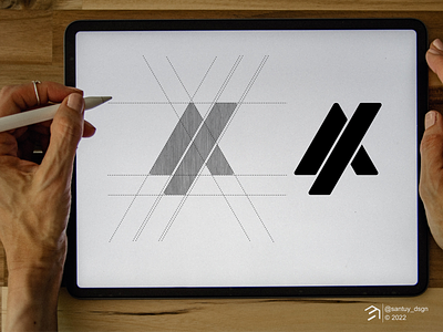AX Monogram Logo a brand branding design graphic design icon identity illustration lettering letters logo logofolio logomarca logotype monogram symbol vektor x