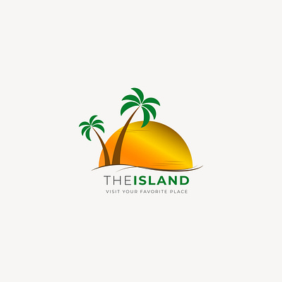 THE ISLAND branding design graphic design illustration logo